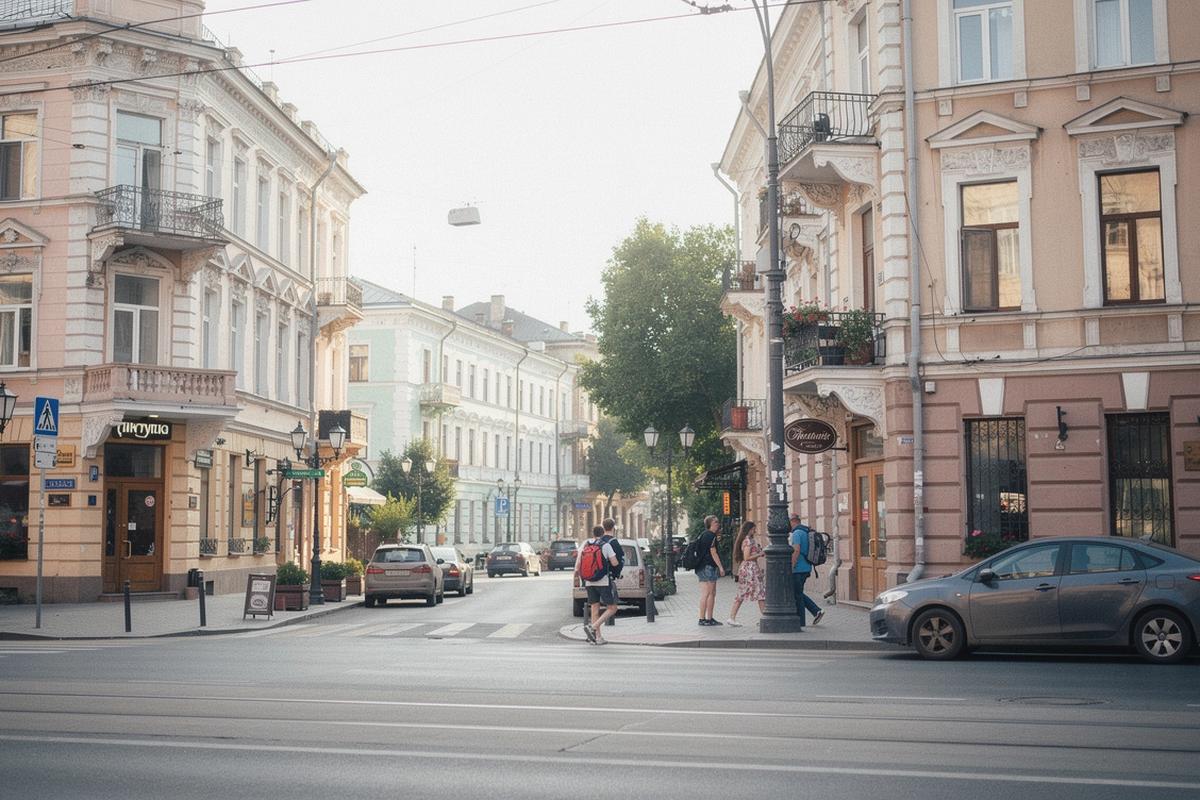 Kyiv city streets and landmarks